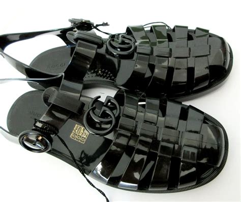 gucci jelly sandals men|authentic gucci sandals women.